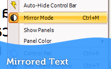 Mirrored Text