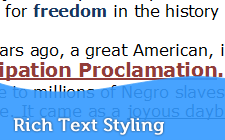 Rich Text Editing